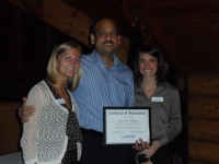 northern-region-volunteer-of-the-year-sunil-sharma-stands-next-to-coordinators-michelle-and-sarah
